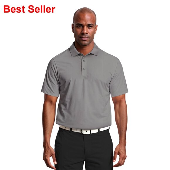 Mesh Short Sleeve Golf Polo Shirt with Airflux Ventilation